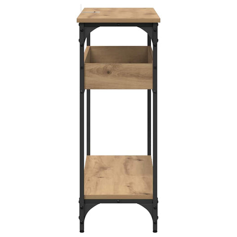 vidaXL Console Table Artisan oak 100 x 29 x 75 cm Engineered wood