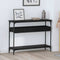 vidaXL Console Table Black oak 100 x 29 x 75 cm Engineered wood