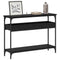 vidaXL Console Table Black oak 100 x 29 x 75 cm Engineered wood