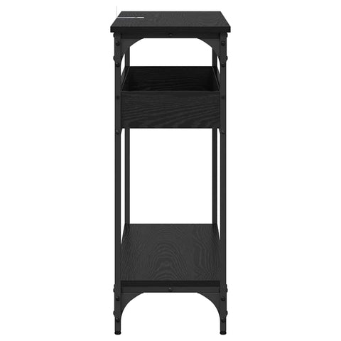 vidaXL Console Table Black oak 100 x 29 x 75 cm Engineered wood