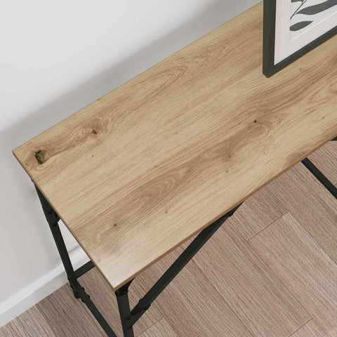 vidaXL Console Table Artisan oak 140 x 29 x 75 cm Engineered wood
