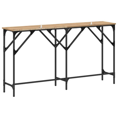 vidaXL Console Table Artisan oak 140 x 29 x 75 cm Engineered wood