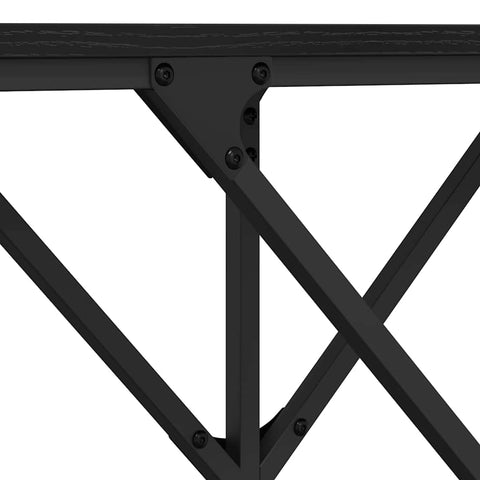 vidaXL Console Table Black oak 140 x 29 x 75 cm Engineered wood