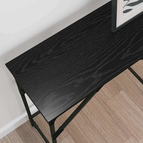 vidaXL Console Table Black oak 140 x 29 x 75 cm Engineered wood