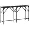 vidaXL Console Table Black oak 140 x 29 x 75 cm Engineered wood