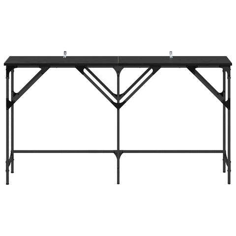 vidaXL Console Table Black oak 140 x 29 x 75 cm Engineered wood