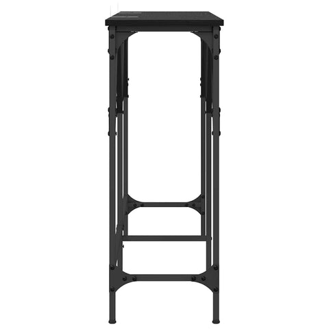 vidaXL Console Table Black oak 140 x 29 x 75 cm Engineered wood