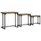 vidaXL Nesting Coffee Table 3 pcs Artisan oak 50.5 x 35 x 53 cm