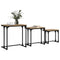 vidaXL Nesting Coffee Table 3 pcs Artisan oak 50.5 x 35 x 53 cm