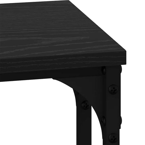 vidaXL Nesting Coffee Table 3 pcs Black oak 50.5 x 35 x 53 cm