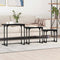 vidaXL Nesting Coffee Table 3 pcs Black oak 50.5 x 35 x 53 cm