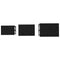 vidaXL Nesting Coffee Table 3 pcs Black oak 50.5 x 35 x 53 cm