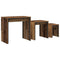 vidaXL Nesting Coffee Table 3 pcs Old wood 60 x 35 x 56 cm