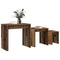 vidaXL Nesting Coffee Table 3 pcs Old wood 60 x 35 x 56 cm