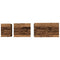 vidaXL Nesting Coffee Table 3 pcs Old wood 60 x 35 x 56 cm