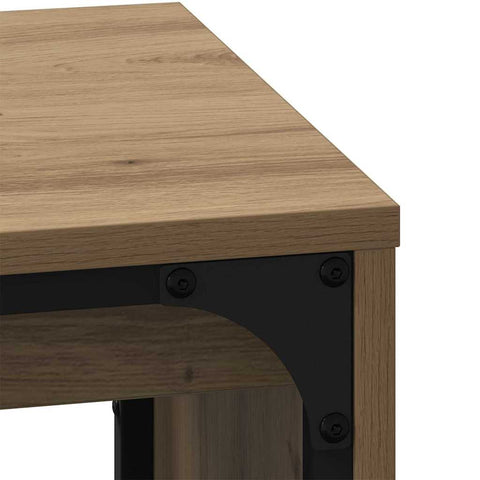 vidaXL Nesting Coffee Table 3 pcs Artisan oak 60 x 35 x 56 cm