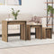 vidaXL Nesting Coffee Table 3 pcs Artisan oak 60 x 35 x 56 cm