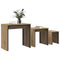 vidaXL Nesting Coffee Table 3 pcs Artisan oak 60 x 35 x 56 cm