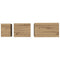 vidaXL Nesting Coffee Table 3 pcs Artisan oak 60 x 35 x 56 cm