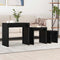 vidaXL Nesting Coffee Table 3 pcs Black oak 60 x 35 x 56 cm