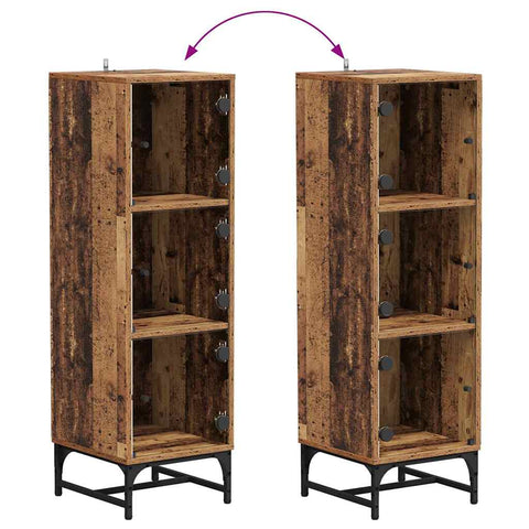 vidaXL Highboard Old wood 35 x 37 x 117 cm Engineered wood