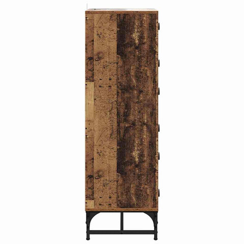 vidaXL Highboard Old wood 35 x 37 x 117 cm Engineered wood