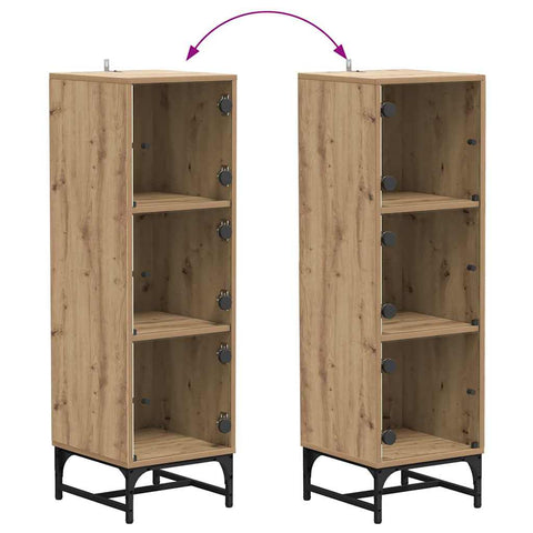 vidaXL Highboard Artisan oak 35 x 37 x 117 cm Engineered wood