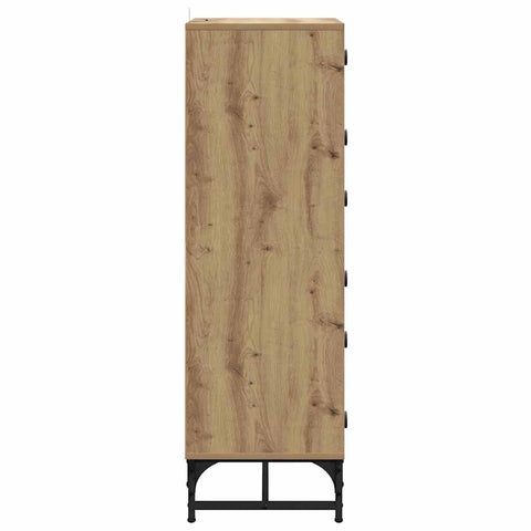 vidaXL Highboard Artisan oak 35 x 37 x 117 cm Engineered wood