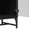 vidaXL Highboard Black oak 35 x 37 x 117 cm Engineered wood