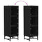 vidaXL Highboard Black oak 35 x 37 x 117 cm Engineered wood