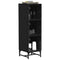 vidaXL Highboard Black oak 35 x 37 x 117 cm Engineered wood