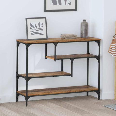 vidaXL Console Table Old wood 100 x 30 x 75 cm Engineered wood