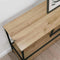 vidaXL Console Table Artisan oak 100 x 30 x 75 cm Engineered wood