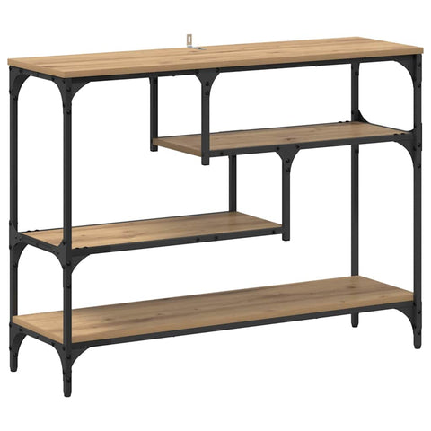 vidaXL Console Table Artisan oak 100 x 30 x 75 cm Engineered wood