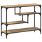 vidaXL Console Table Artisan oak 100 x 30 x 75 cm Engineered wood