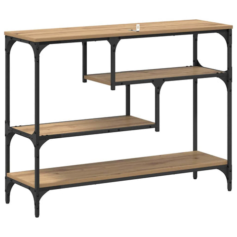 vidaXL Console Table Artisan oak 100 x 30 x 75 cm Engineered wood