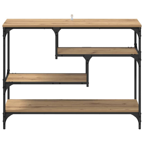 vidaXL Console Table Artisan oak 100 x 30 x 75 cm Engineered wood