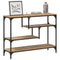 vidaXL Console Table Artisan oak 100 x 30 x 75 cm Engineered wood