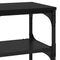 vidaXL Console Table Black oak 100 x 30 x 75 cm Engineered wood