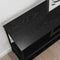 vidaXL Console Table Black oak 100 x 30 x 75 cm Engineered wood