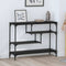 vidaXL Console Table Black oak 100 x 30 x 75 cm Engineered wood