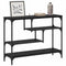vidaXL Console Table Black oak 100 x 30 x 75 cm Engineered wood