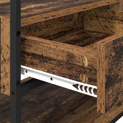 vidaXL Wardrobe with Shelf Old wood 89 x 39 x 184.5 cm Engineered wood