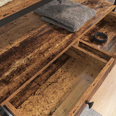 vidaXL Wardrobe with Shelf Old wood 89 x 39 x 184.5 cm Engineered wood