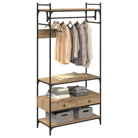 vidaXL Wardrobe Artisan oak 89 x 39 x 184.5 cm Engineered wood