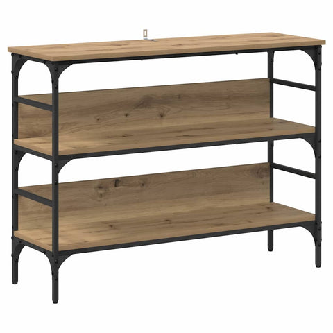 vidaXL Console Table Artisan oak 100 x 32 x 75 cm Engineered wood