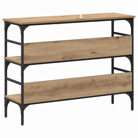 vidaXL Console Table Artisan oak 100 x 32 x 75 cm Engineered wood