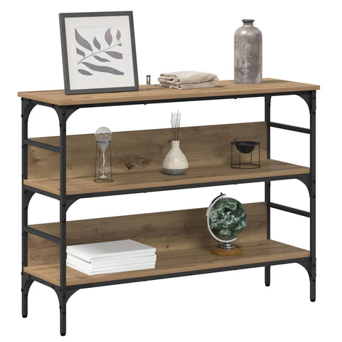vidaXL Console Table Artisan oak 100 x 32 x 75 cm Engineered wood