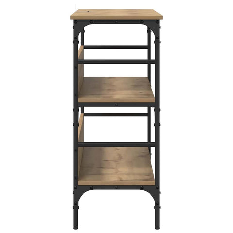 vidaXL Console Table Artisan oak 100 x 32 x 75 cm Engineered wood