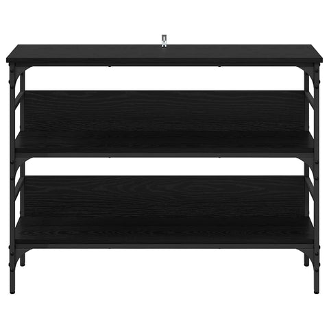 vidaXL Console Table Black oak 100 x 32 x 75 cm Engineered wood